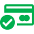 Logo du paiement par carte bleue de couleur verte